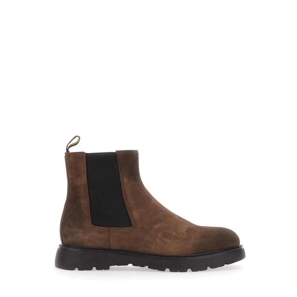 Doucal's Men Goteborg Camoscio Beatles Boots With Calf Lining Brown Men